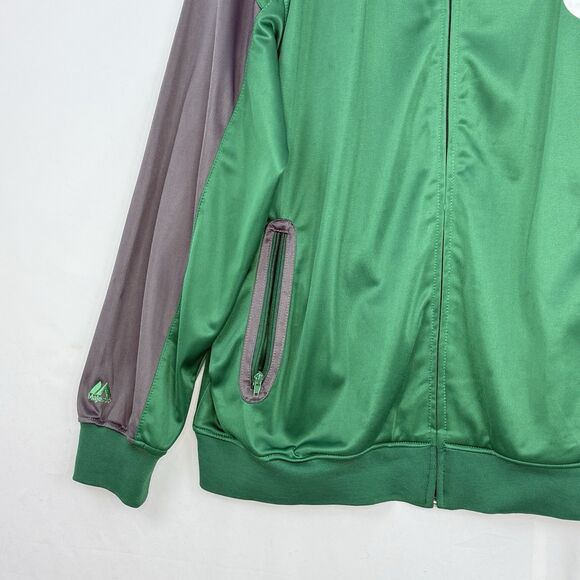 Majestic Men’s NBA Track Jacket Big & Tall 3X Full Zip Green - Picture 16 of 16